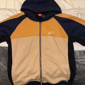 Nike Block-colored Zipper Hoodie